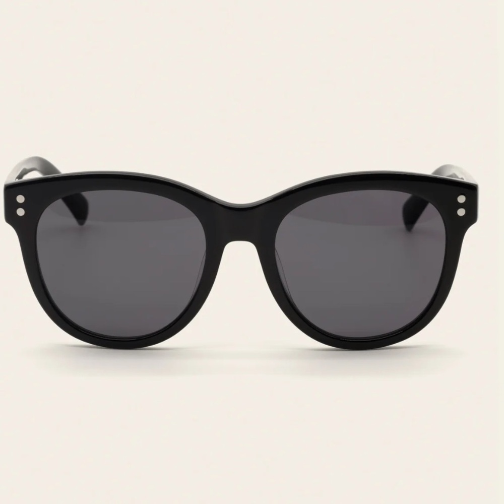 NEW Italic Sasha Oversized Black Acetate Sunglasses - Picture 2 of 6